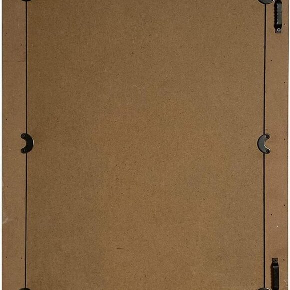 NEW Wood Frame Wall Mirror 16x20 inches | Rustic White Farmhouse Mirror Decor - Picture 6 of 8